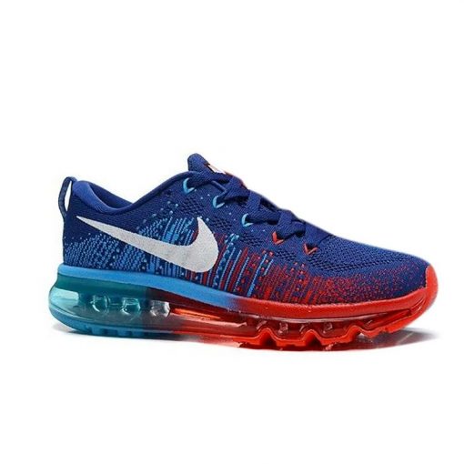 NIKE AIR MAX FLYKNIT GRISES Y AZULES